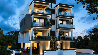 Modern Third Floor Two Bedroom Apartment in Dherynia
