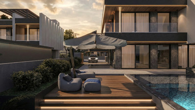 Modern Saint George Peyia Villa with Sea View