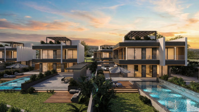 Modern 5 Bed Saint George Peyia Villa with Sea View