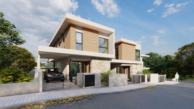 Modern Detached Villa with Pool in Agios Tychonas