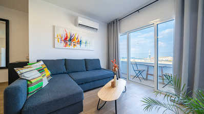 Sea Front Furnished Two Bedroom Apartment in Larnaca