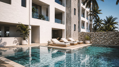 Spacious 2 Bed Top Floor Apartment in Central Geroskipou Area
