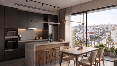 Modern 3-Bed Apartment in Agios Athanasios with Pool
