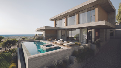 Luxury 4-Bed Villa in Konia with Sea Views & Pool