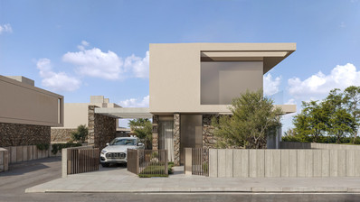 Modern 3-Bed Villa in Geroskipou with Private Pool