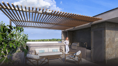 Modern 2-Bedroom Penthouse with Private Roof Garden in Kamares