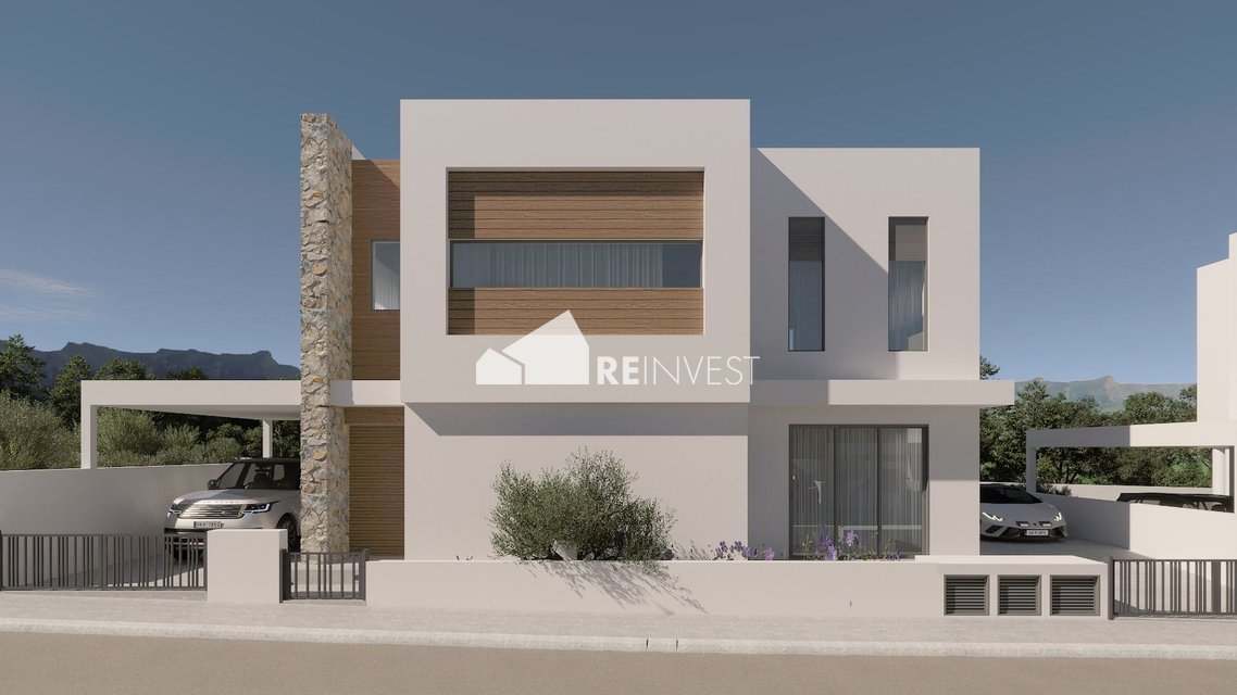 House, Detached, Modern Design, Photovoltaic Panels