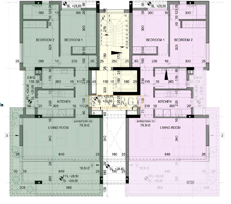 2-bedroom apartments for sale 79 m² in Larnaka - Makenzy, Larnaca